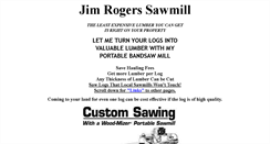 Desktop Screenshot of jrsawmill.com